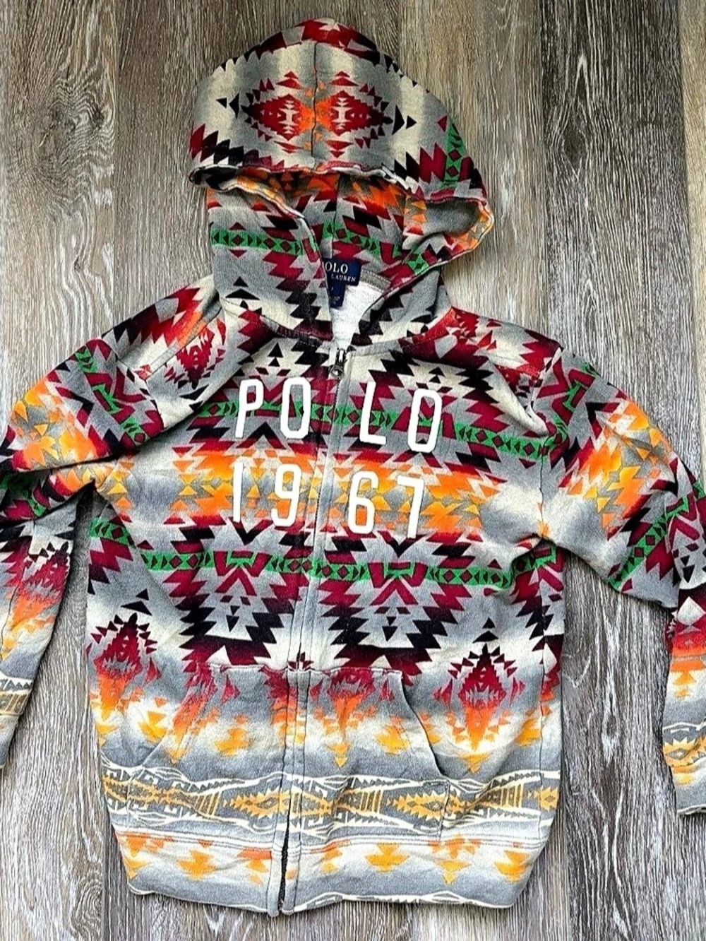 Polo Ralph Lauren Southwestern Aztec 1967 Zip Hoodie Boys 7